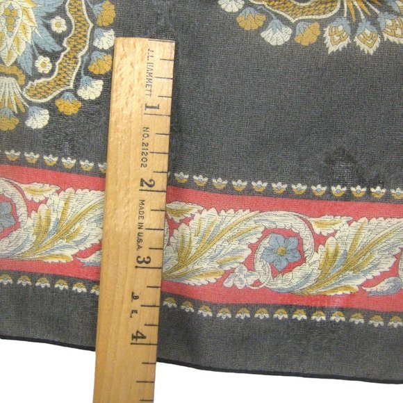 Scarf Italy Polyester 20 in Square Shear Handkerchief - Picture 2 of 4